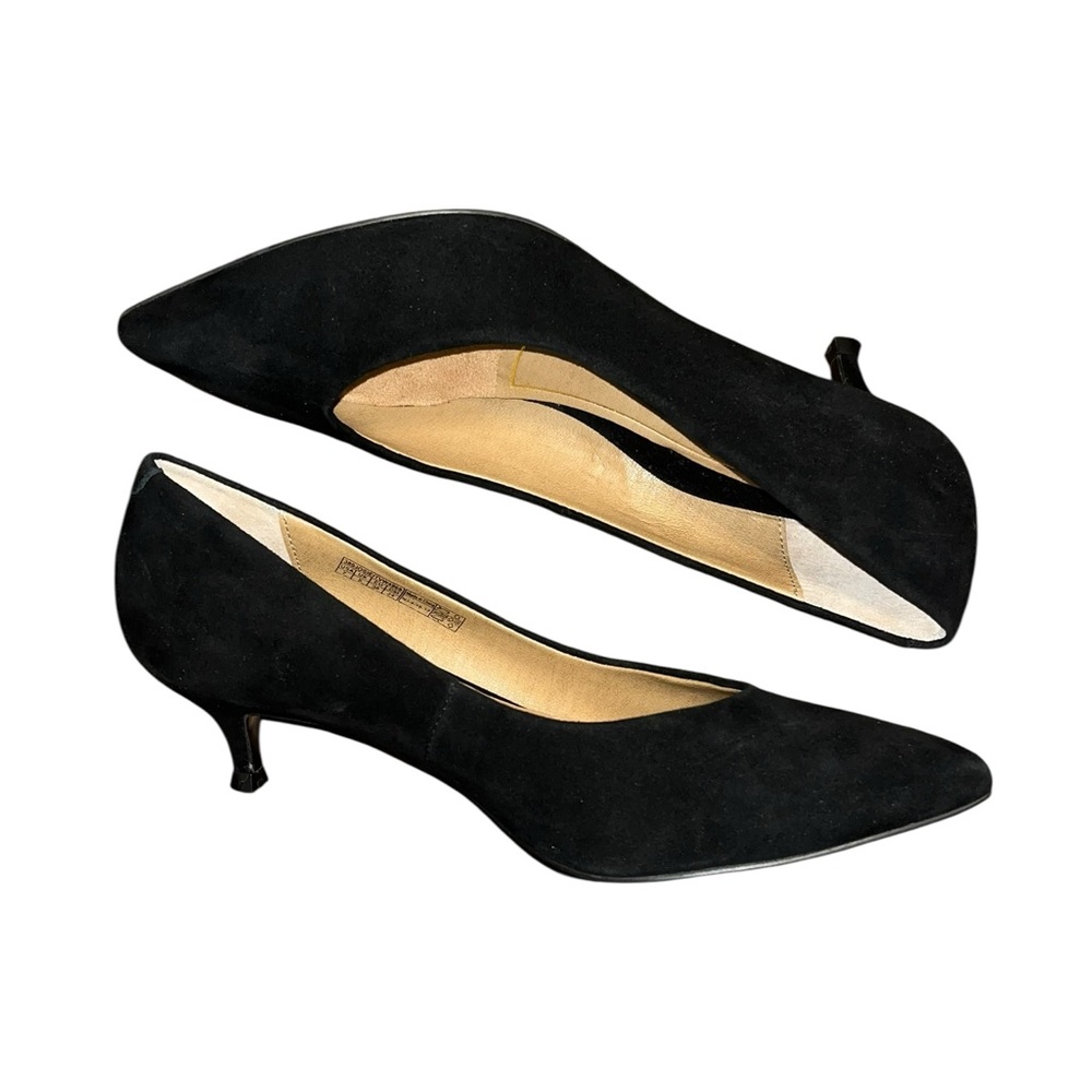 Vionic Black Suede Kitten Heel Pump - Picture 8 of 11